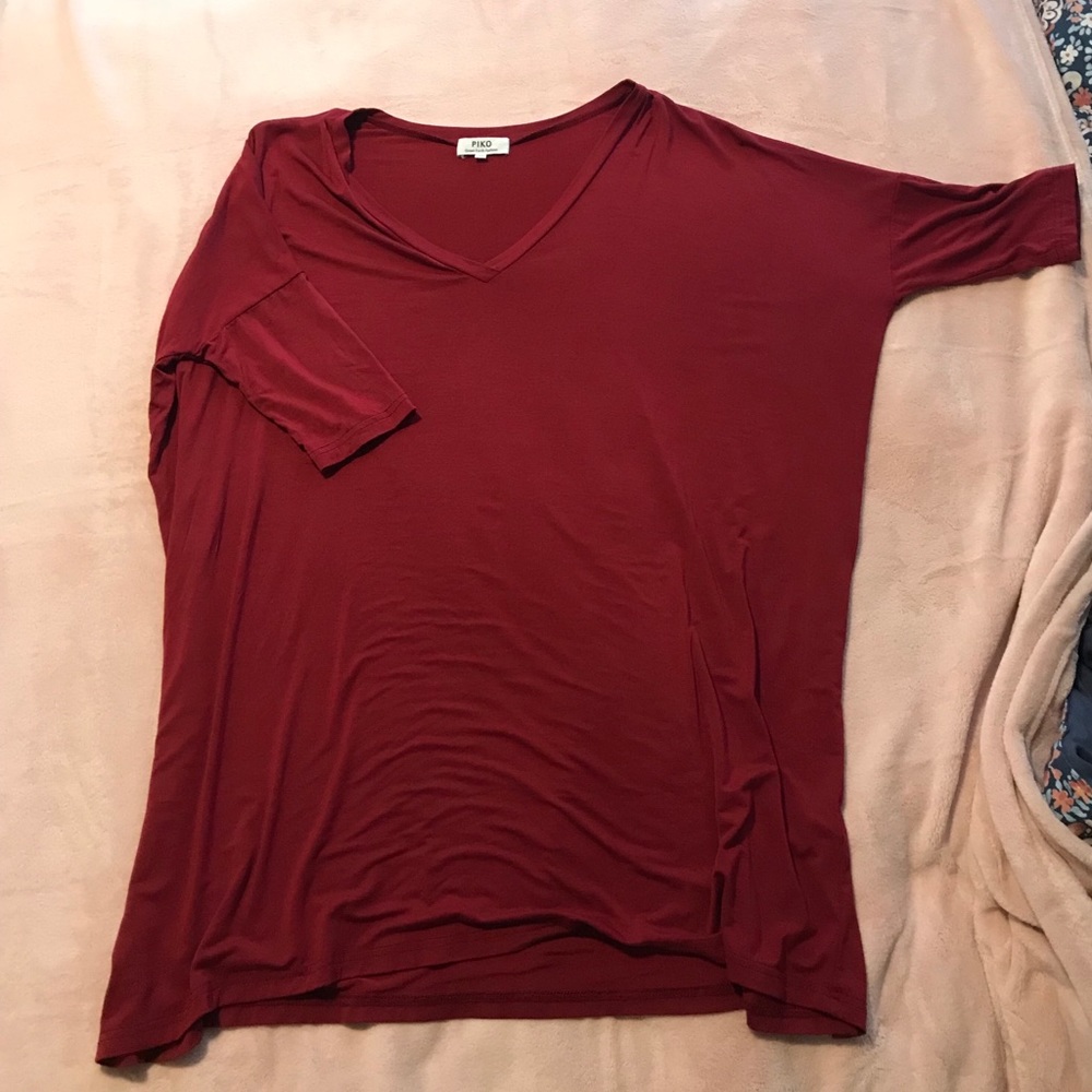 Piko brand v neck tunic T-shirt dress NEW